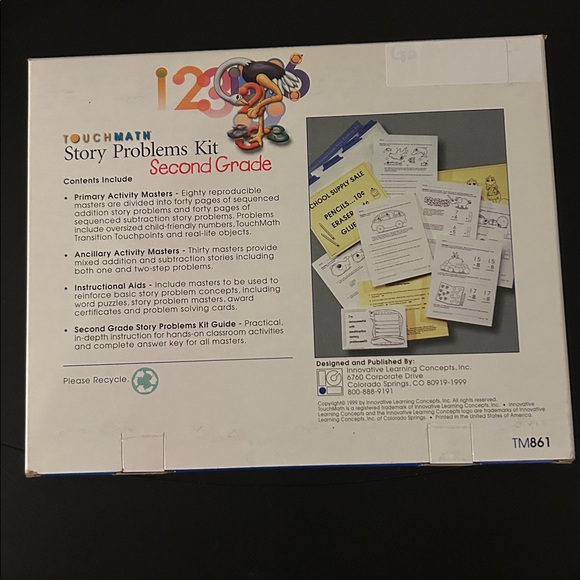 2nd Grade Touch Math Story Problems Kit - Picture 2 of 7